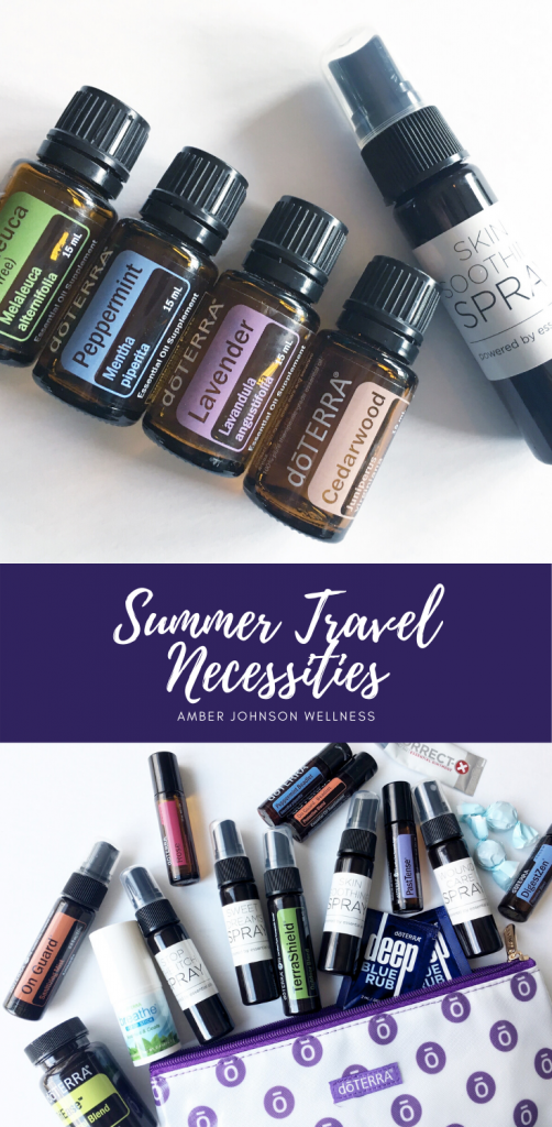 Pinterest image of summertime travel necessities for kids on the go