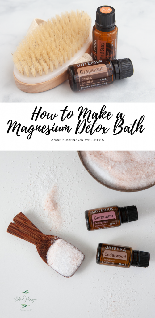 Pinterest Image of How to Make Magnesium Detox Baths