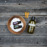 doterra body wash and lavender and eucalyptus essential oils