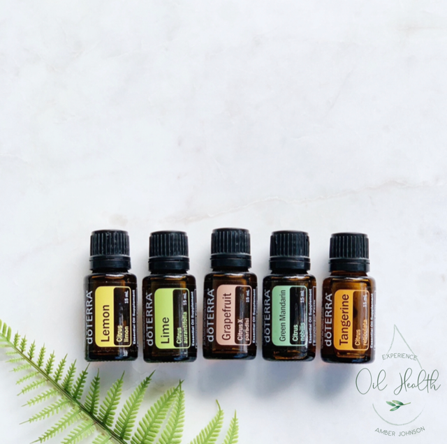 doterra citrus essential oils for a morning routine.  