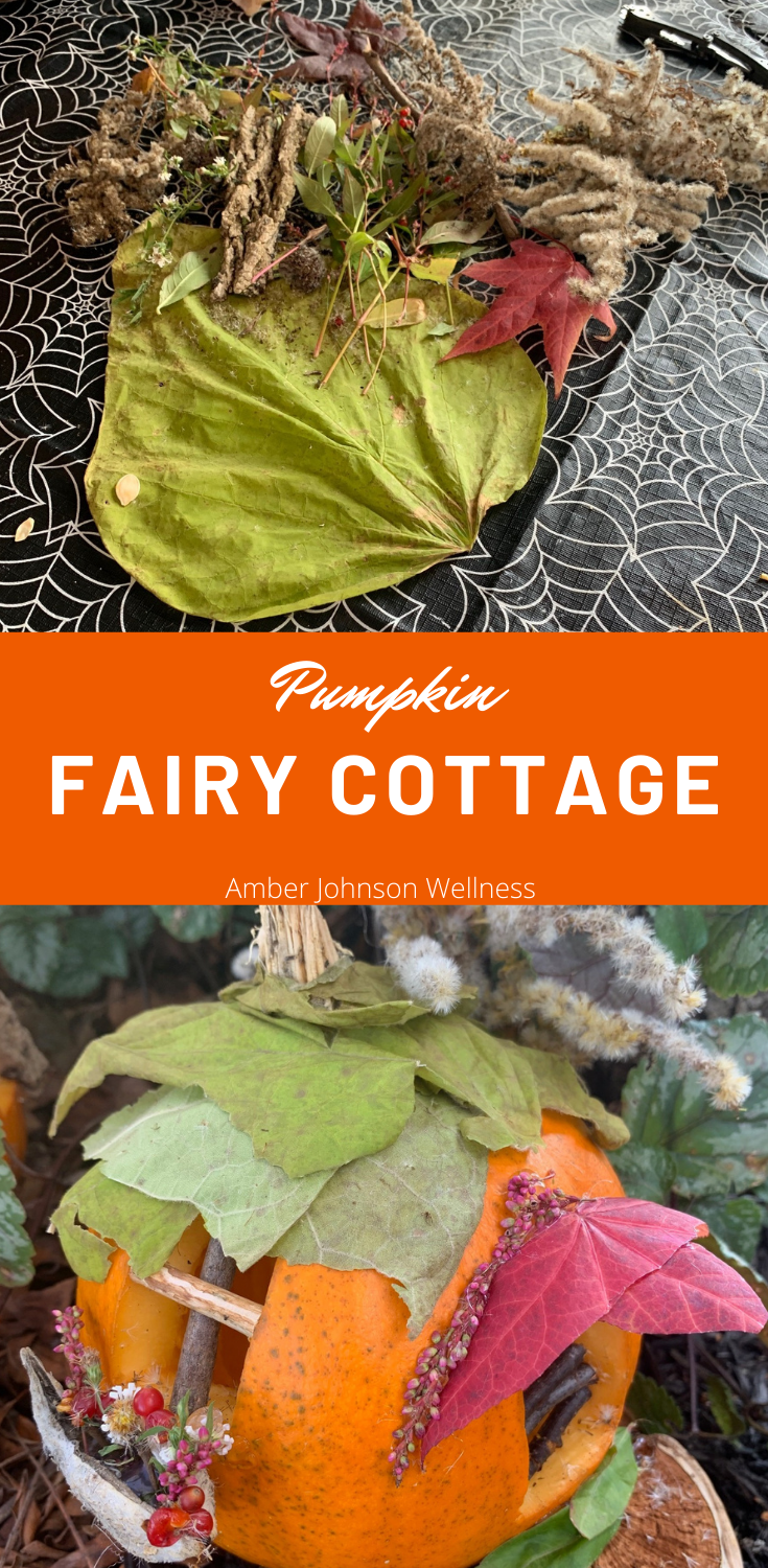 How to Make a Pumpkin Fairy Cottage - Amber Johnson
